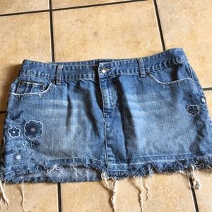 Aeropostale blue jean skirt